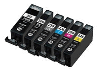 Canon PIXMA MG6220 6 PACK COMBO - PGI-225BK CLI-226BK CLI-226C CLI-226M CLI-226Y CLI-226GY Ink